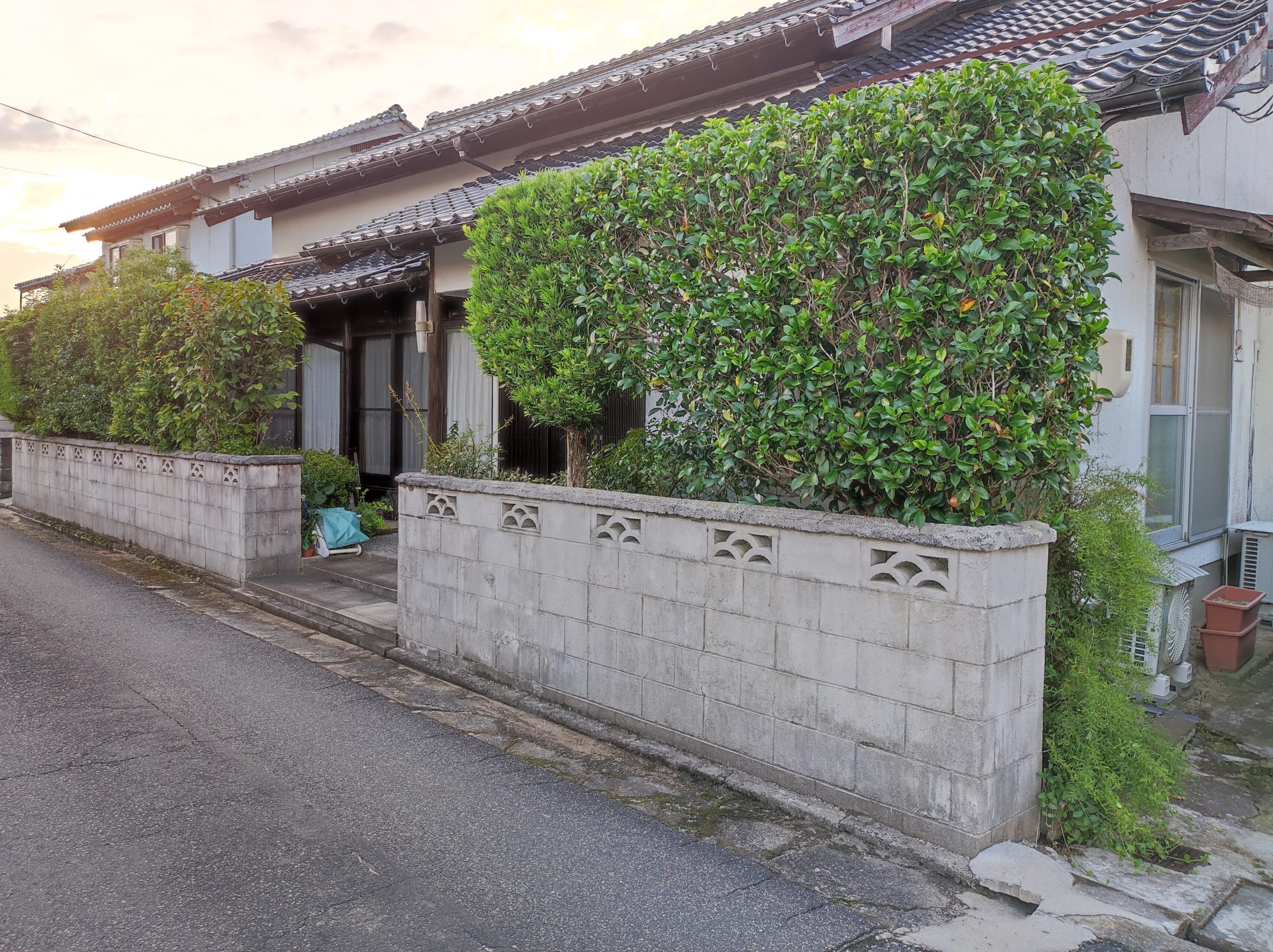 出雲市 外構リフォーム ひび割れた危険なブロック塀